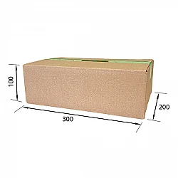 Картонная коробка 300*200*100 мм  / Гофрокороб 300*200*100 мм - Т22В