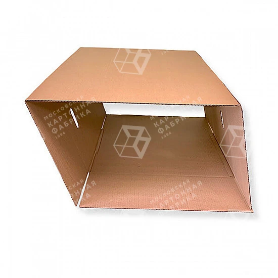 Картонная коробка 600*400*400 с ручками для переезда усиленная / Гофрокороб 600*400*400 мм с ручками - T23C