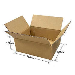 Картонная коробка 250*200*100 мм / Гофрокороб 250*200*100 мм – Т22B
