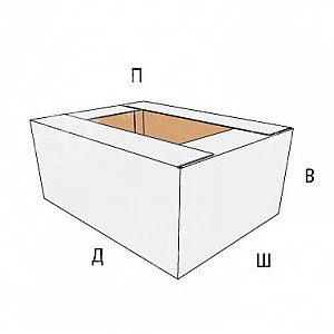 Коробка FEFCO 0209 с укороченными верхними клапанами