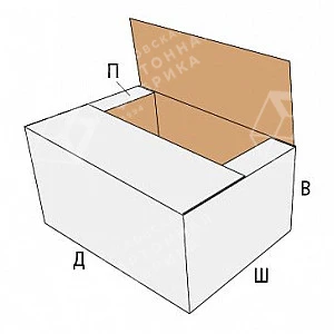 Коробка FEFCO 0229 высечная, четырехклапанная