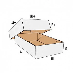 Коробка FEFCO 0309 - телескопическая с рилевками