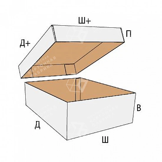 Коробка FEFCO 0312 - телескопическая с четырехклапанным корпусом и крышкой