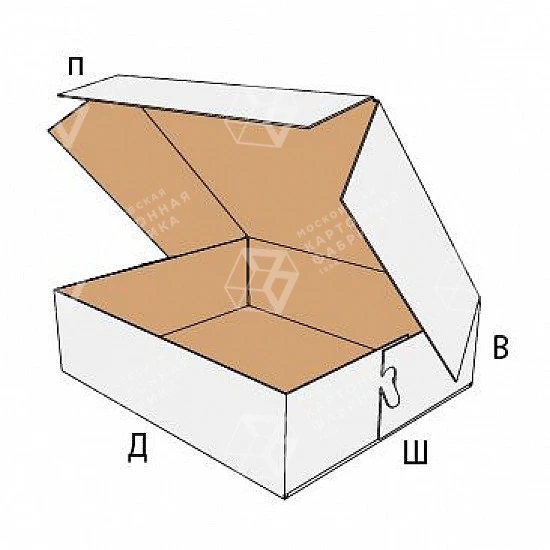 Коробка FEFCO 0442 - складная, с откидной крышкой