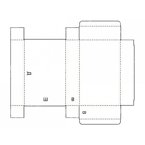Коробка FEFCO 0447 - складная, с торцевыми крышками