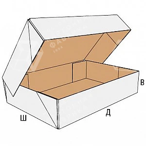 Коробка FEFCO 0759 - складная, с откидной крышкой