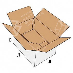 Коробка FEFCO 0711 - 4-х клапанная, клееная, складная