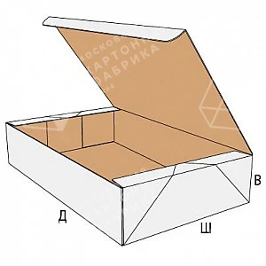 Коробка FEFCO 0748 клееная, с откидной крышкой