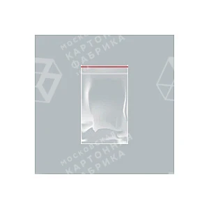 Зип пакеты гриппер (Zip-Lock) 8x12cм 35 мкм (100 штук в упаковке)